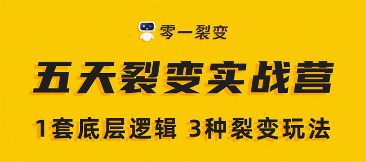 《5天裂变实战训练营》1套底层逻辑+3种裂变玩法，2020下半年微信裂变玩法-林文副业站