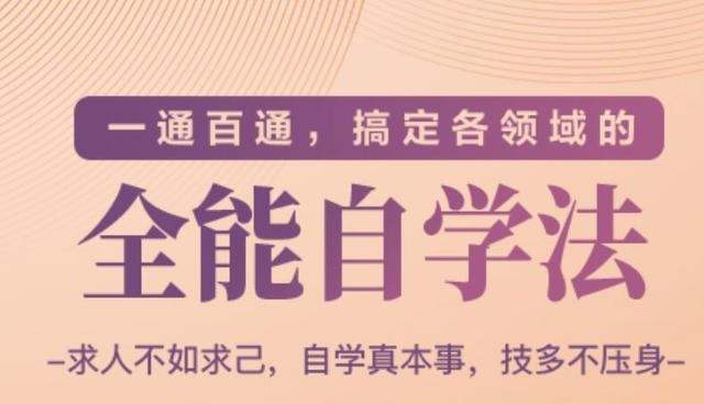 一通百通，搞定各领域的全能自学法（高效学习）-林文副业站
