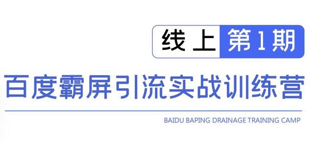 龟课百度霸屏引流实战训练营线上第1期，快速获取百度流量，日引500+精准粉-林文副业站