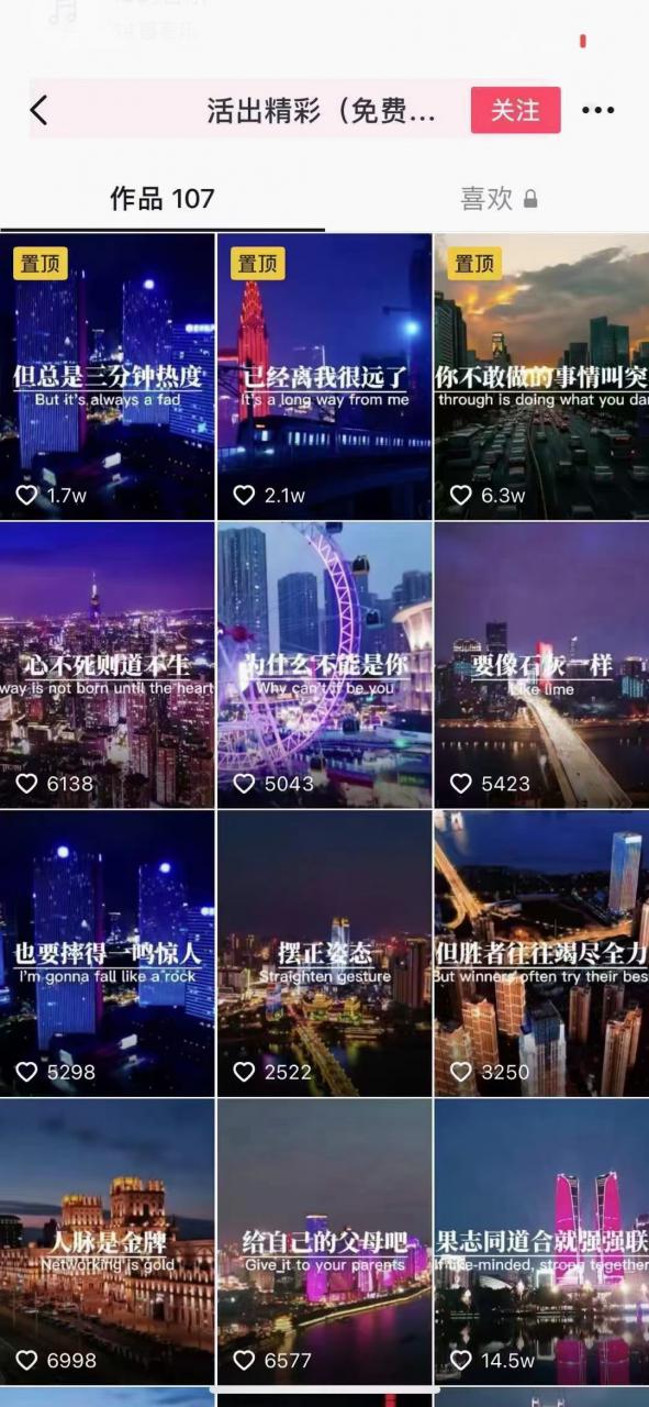 抖音励志语录制作教程+养号+搬运技巧，实操10分钟快速剪辑成品视频-林文副业站