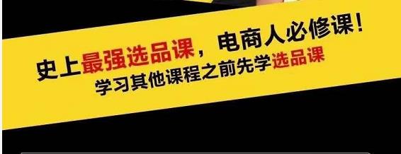 蓝海高利润选品课：你只要能选好一个品，就意味着一年轻松几百万的利润-林文副业站