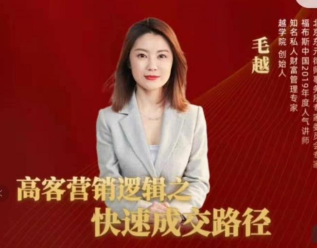 高客销营‬逻辑之快成速‬路交‬径，高客营销必备宝典【视频课程】-林文副业站