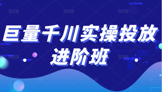 巨量千川实操投放进阶班，投放策略、方案，复盘模型和数据异常全套解决方法-林文副业站