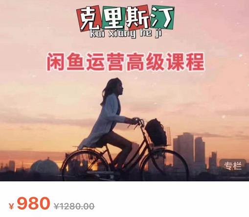 克里斯汀·闲鱼运营高级课程【2022新版】，视频内容非常凝练，适合小白入门-林文副业站