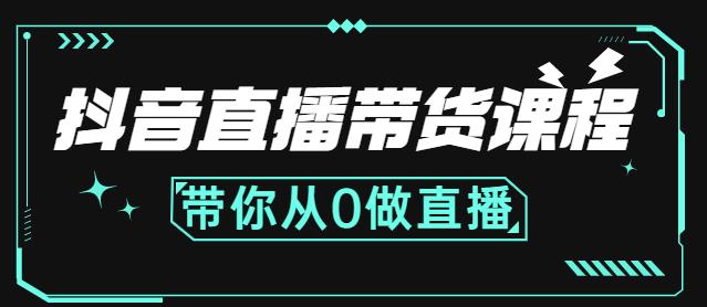 抖音直播带货课程：带你从0开始，学习主播、运营、中控分别要做什么-林文副业站