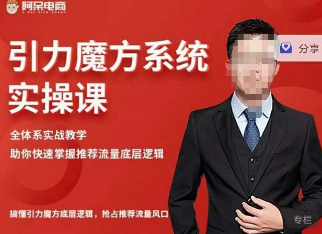 阿呆-引力魔方系统实操课，全体系实战教学，助你快速掌握推荐流量底层逻辑-林文副业站