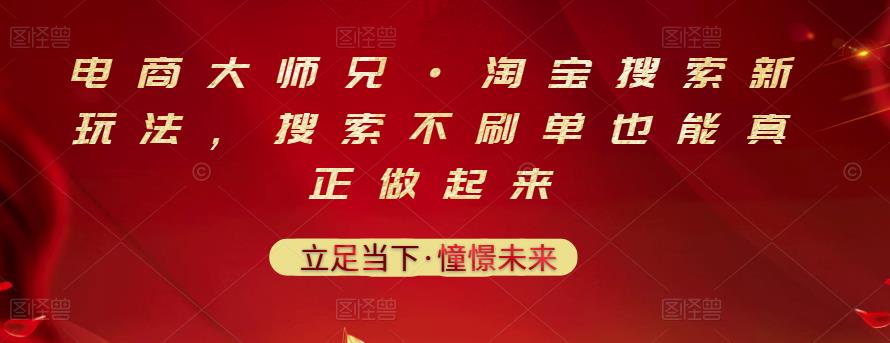电商大师兄·淘宝搜索新玩法，搜索不刷单也能真正做起来-林文副业站