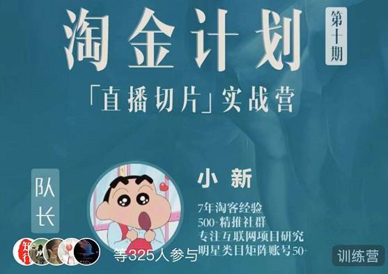 淘金之路第十期实战训练营-直播切片短视频带货玩法-林文副业站
