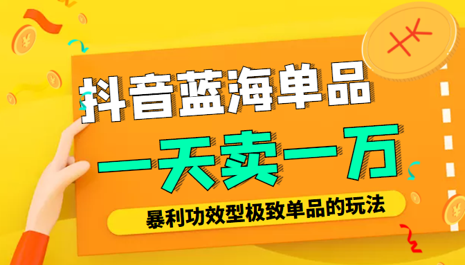 某公众号付费文章：抖音蓝海单品，一天卖一万！暴利功效型极致单品的玩法-林文副业站