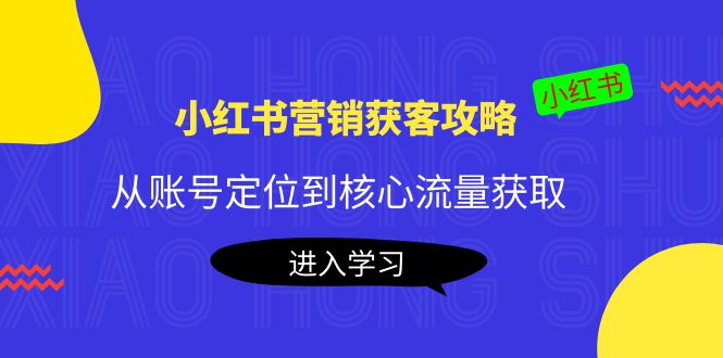 小红书营销获客攻略：从账号定位到核心流量获取，爆款笔记打造-林文副业站