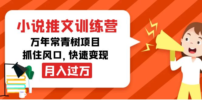 小说推文训练营，万年常青树项目，抓住风口，快速变现月入过万-林文副业站