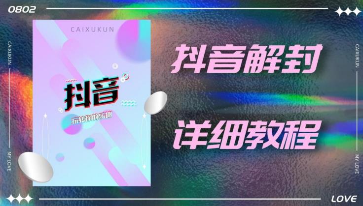 外面一直在收费的抖音账号解封详细教程，一百多个解封成功案例【软件+话术】-林文副业站