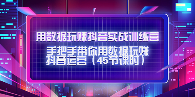 用数据玩赚抖音实战训练营：手把手带你用数据玩赚抖音运营-林文副业站
