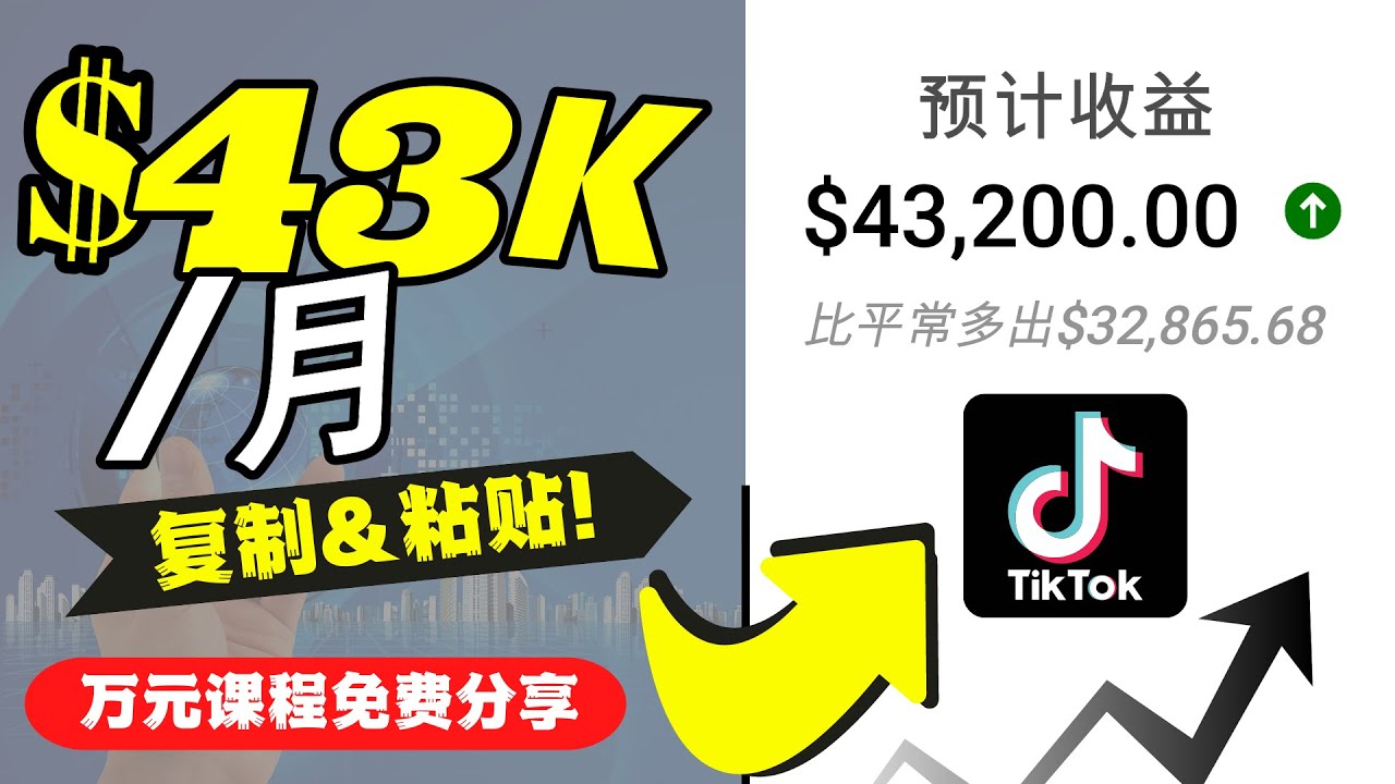 2022抖音国际版Tiktok赚钱项目：每天上传一个视频就轻松月入$43200-林文副业站