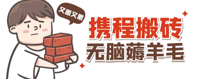 携程最新无脑薅羊毛低保玩法，后期稳定一天几十的收益，可多号放大收益-林文副业站