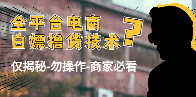 外面收费2980的全平台电商白嫖撸货技术（仅揭秘勿操作-商家防范必看）-林文副业站