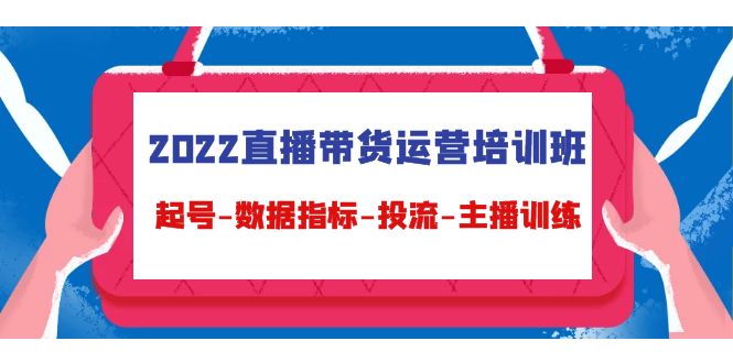 2022直播带货运营培训班：起号-数据指标-投流-主播训练-林文副业站