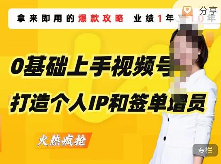 0基础上手视频号打造个人IP和签单增员，保险从业者即学即用的视频号爆款攻略，助你变现百万保费-林文副业站