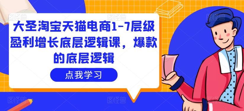 大圣淘宝天猫电商1-7层级盈利增长底层逻辑课，爆款的底层逻辑-林文副业站