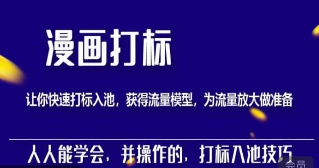 秋秋漫画打标，产品打标入池，建立流量模型，为快速放大流量做准备-林文副业站