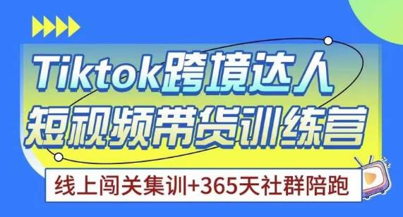 Tiktok海外精选联盟短视频带货百单训练营，带你快速成为Tiktok带货达人-林文副业站