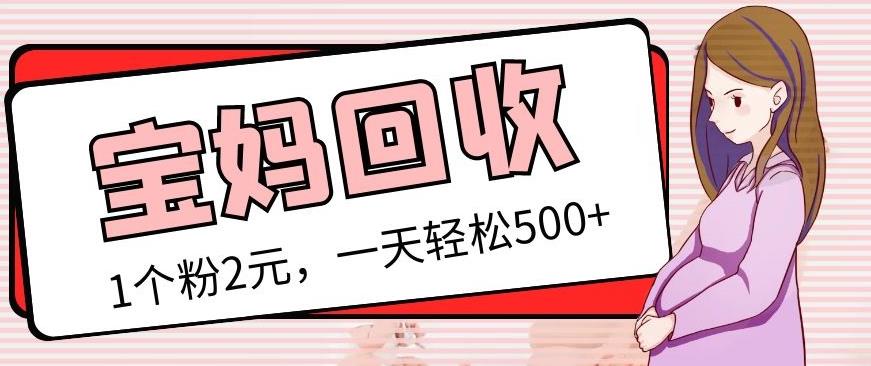 最新宝妈粉回收变现计划及胎教音乐高端变现玩法全套教程！（非老玩法）-林文副业站