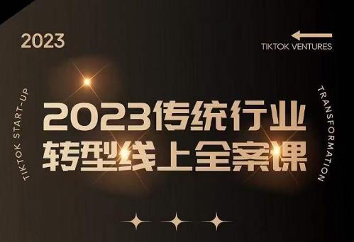 数据哥2023传统行业转型线上全案课，2023年传统行业如何转型线上，线上创业/传统转型避坑宝典-林文副业站
