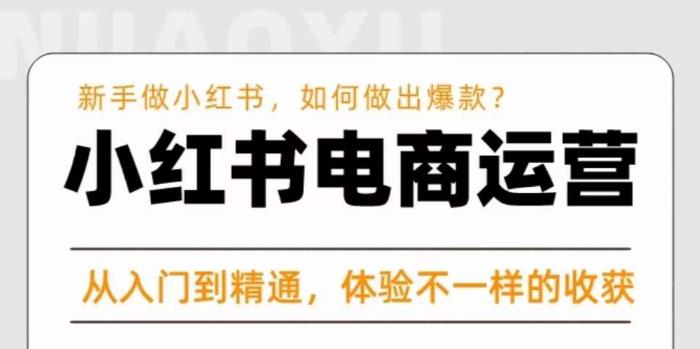 红商学院·小红书电商运营课，​新手做小红书如何快速做出爆款，从入门到精通，体验不一样的收货-林文副业站