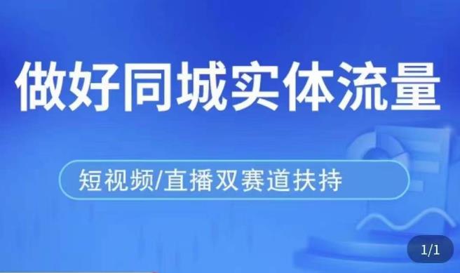 发型师打爆同城实战落地课，精准引流同城客人实现业绩倍增-林文副业站