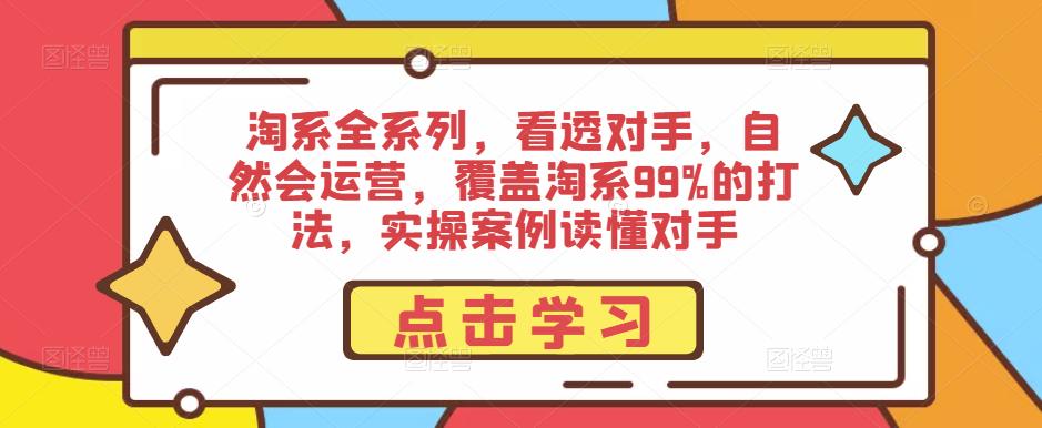 淘系全系列，看透对手，自然会运营，覆盖淘系99%的打法，实操案例读懂对手-林文副业站