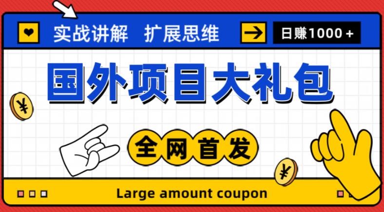 最新国外项目大礼包，包涵十几种国外撸美金项目，新手和小白们闭眼冲就可以了【项目实战教程＋项目网址】-林文副业站