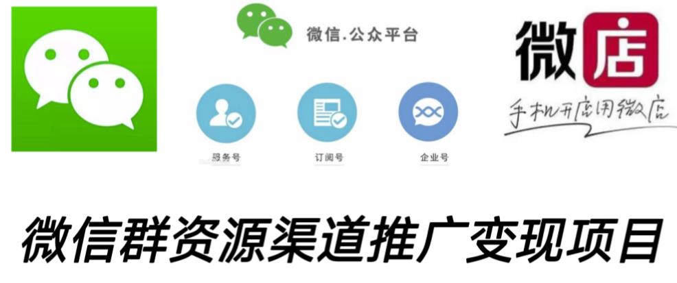 微信群码资源渠道内循环推广变现项目，多种变现方式，打通你的管道收益-林文副业站