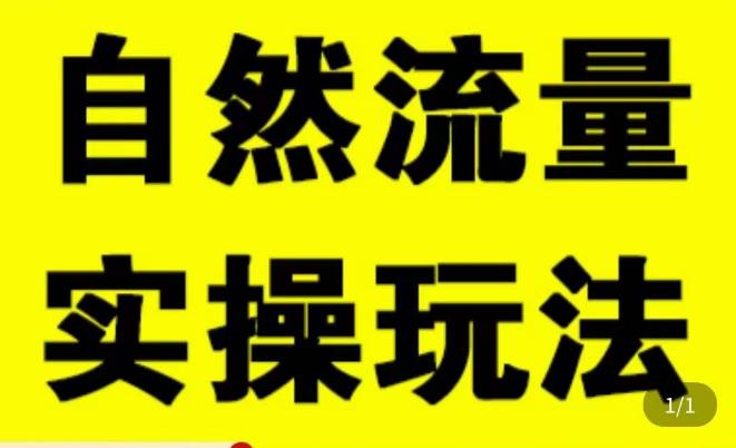 拼多多自然流量天花板，拼多多自然流的实操玩法，自然流量是怎么来的，如何开车带来自然流等知识-林文副业站