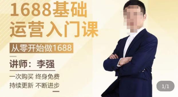 1688运营基础入门系统课，​20课时带你系统性解析1688运营-林文副业站