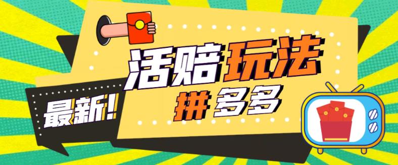 外面收费398的拼多多最新活赔项目，单号单次净利润100-300+【详细玩法教程】-林文副业站