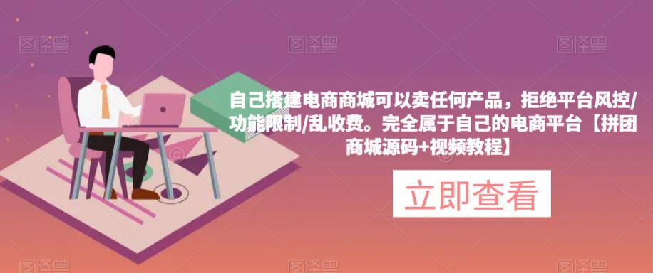 自己搭建电商商城可以卖任何产品，完全属于自己的电商平台【拼团商城源码+视频教程】-林文副业站