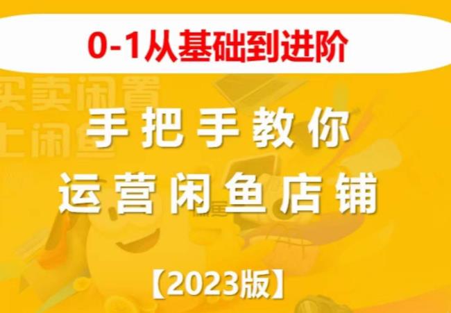 2023版0-1从基础到进阶，手把手教你运营闲鱼店铺-林文副业站