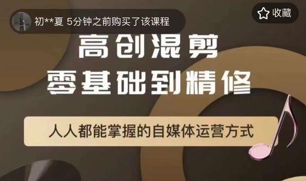 萌萌酱追剧高创混剪零基础到精通，人人都能掌握的自媒体运营方式-林文副业站