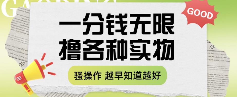 一分钱无限撸实物玩法，让你网购少花冤枉钱【揭秘】-林文副业站