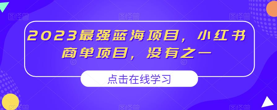 2023最强蓝海项目，小红书商单项目，没有之一【揭秘】-林文副业站