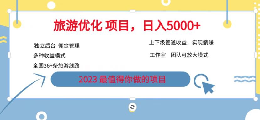 7.22旅游项目最新模式，独立后台+全国35+线路，日入5000+【揭秘】-林文副业站