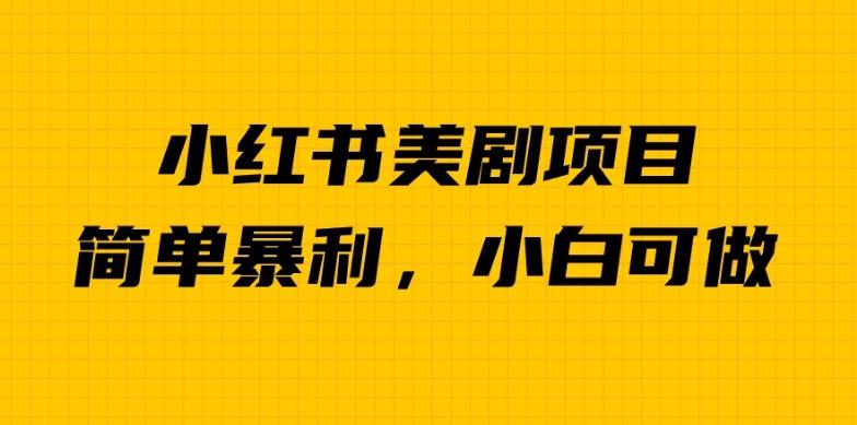 外面卖1980的小红书美剧项目，单日收益1000＋，小众暴利的赛道【揭秘】-林文副业站