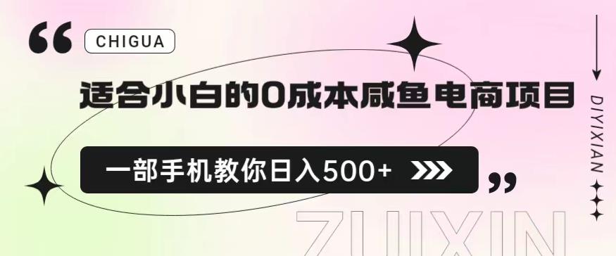 适合小白的0成本闲鱼电商项目，一部手机，教你如何日入500+的保姆级教程【揭秘】-林文副业站