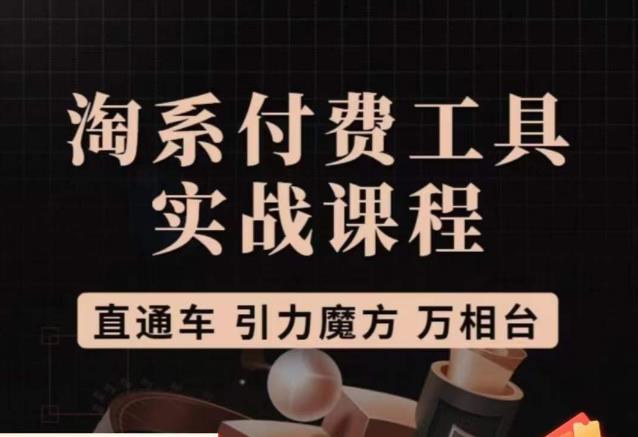 猫老师·淘系付费工具实战课程，直通车/引力魔方/万相台-林文副业站