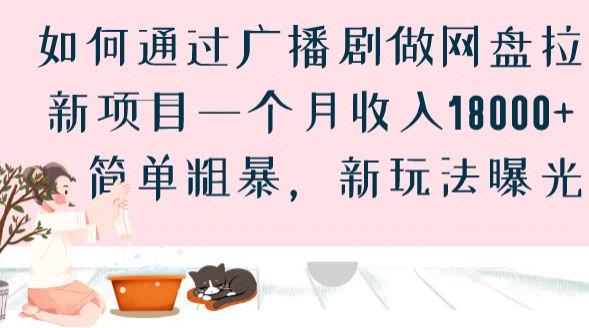 如何通过广播剧做网盘拉新项目一个月收入18000+，简单粗暴，新玩法曝光【揭秘】-林文副业站