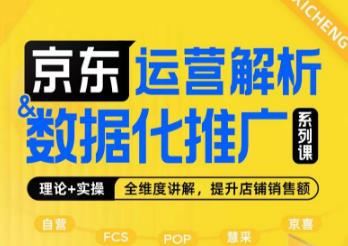 京东运营解析与数据化推广系列课，全维度讲解京东运营逻辑+数据化推广提升店铺销售额-林文副业站