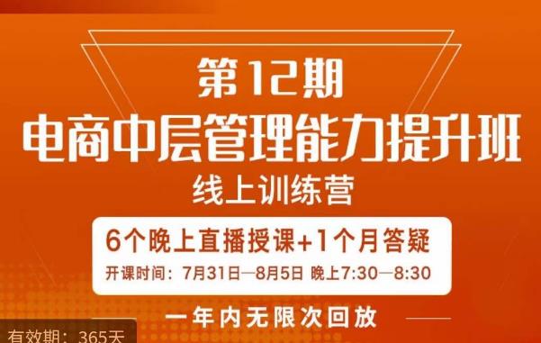陈少珊·电商中层管理能力提升班，学习对象-电商公司各个岗位的主管，20人人以内的电商公司老板-林文副业站