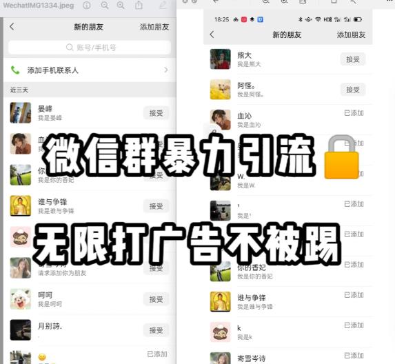 微信群引流无限打广告防踢教程，零风险日引200+精准粉-林文副业站