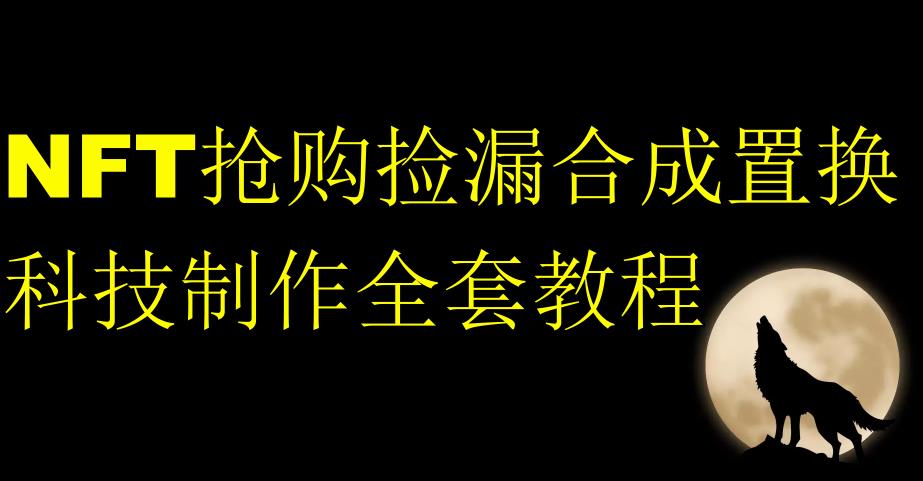 NFT抢购捡漏合成置换科技制作全套教程-林文副业站