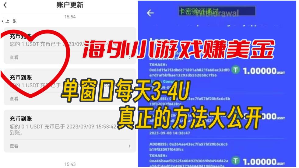 海外小游戏美金项目真正可以达到3-4U单窗口的方法，单台电脑收入300+【揭秘】-林文副业站